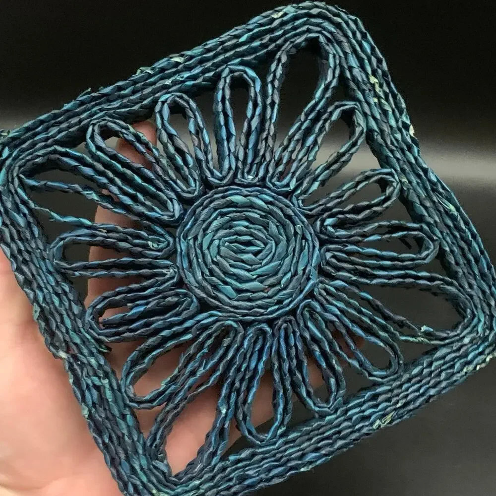 Vintage Woven Square Hot Pad Trivet